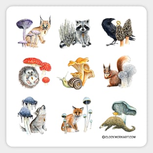 Mushroom Critters Magnet